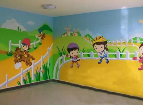 海安幼儿园墙体彩绘制作流程及注意事项