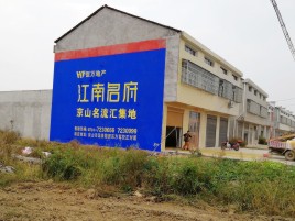 海安农村墙体广告在不同形式上面展现的不同特色